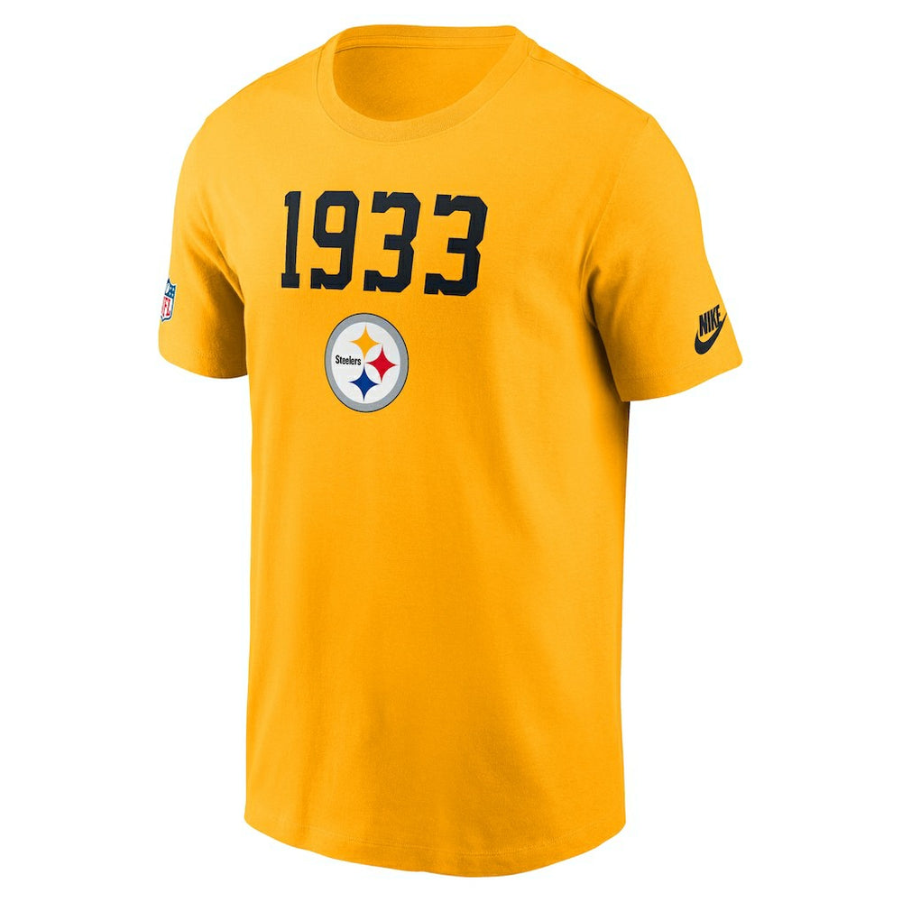Pittsburgh Steelers 1933 Alt Pack Onside Conversion Performance T-Shirt - Gold | Nike discount