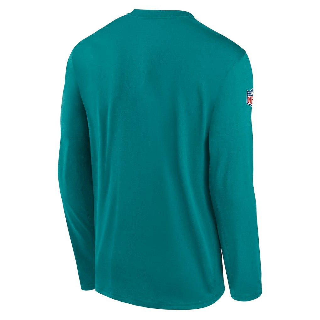 Miami Dolphins Legend Small Logo Dri-FIT Long Sleeve T-Shirt - Aqua | Nike discount
