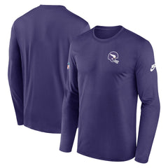 Minnesota Vikings Legend Small Logo Dri-FIT Long Sleeve T-Shirt - Purple | Nike on sale