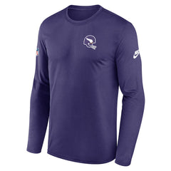 Minnesota Vikings Legend Small Logo Dri-FIT Long Sleeve T-Shirt - Purple | Nike on sale