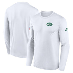 New York Jets Legend Small Logo Dri-FIT Long Sleeve T-Shirt - White | Nike on sale