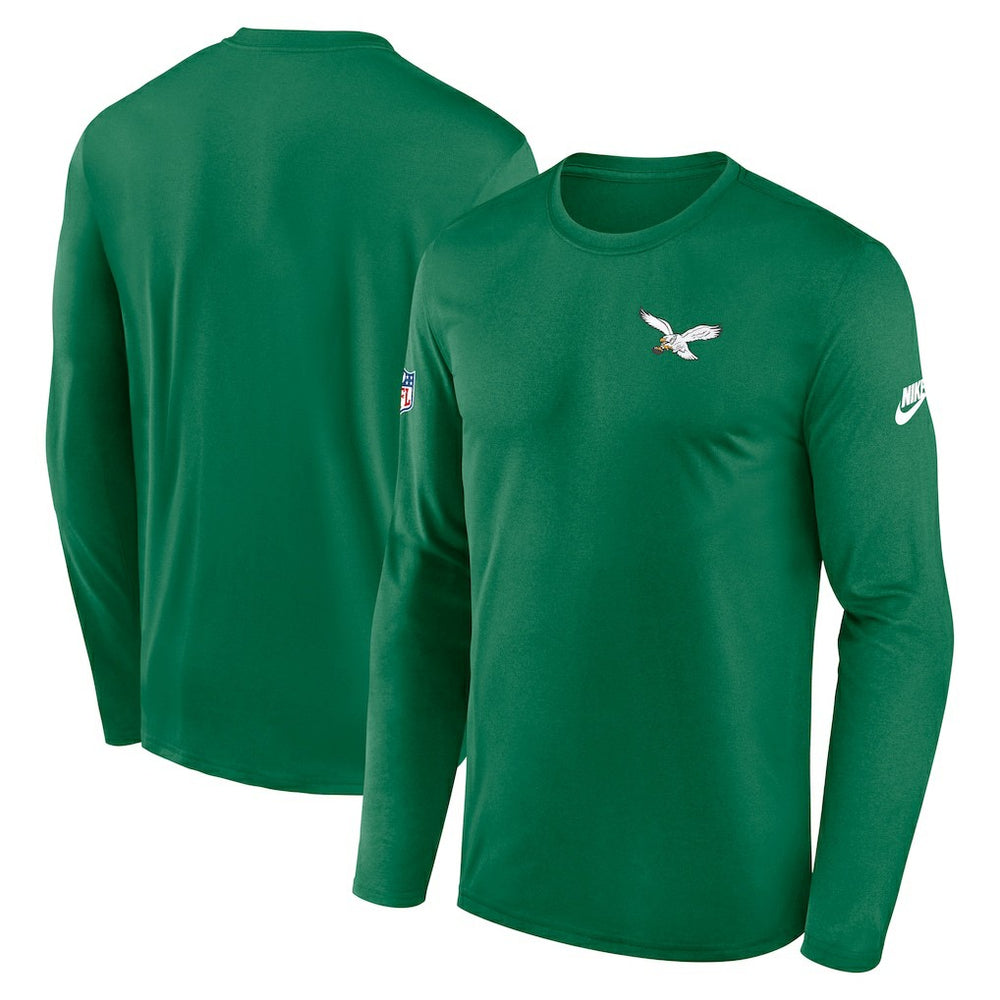 Philadelphia Eagles Legend Small Logo Dri-FIT Long Sleeve T-Shirt - Kelly Green | Nike discount