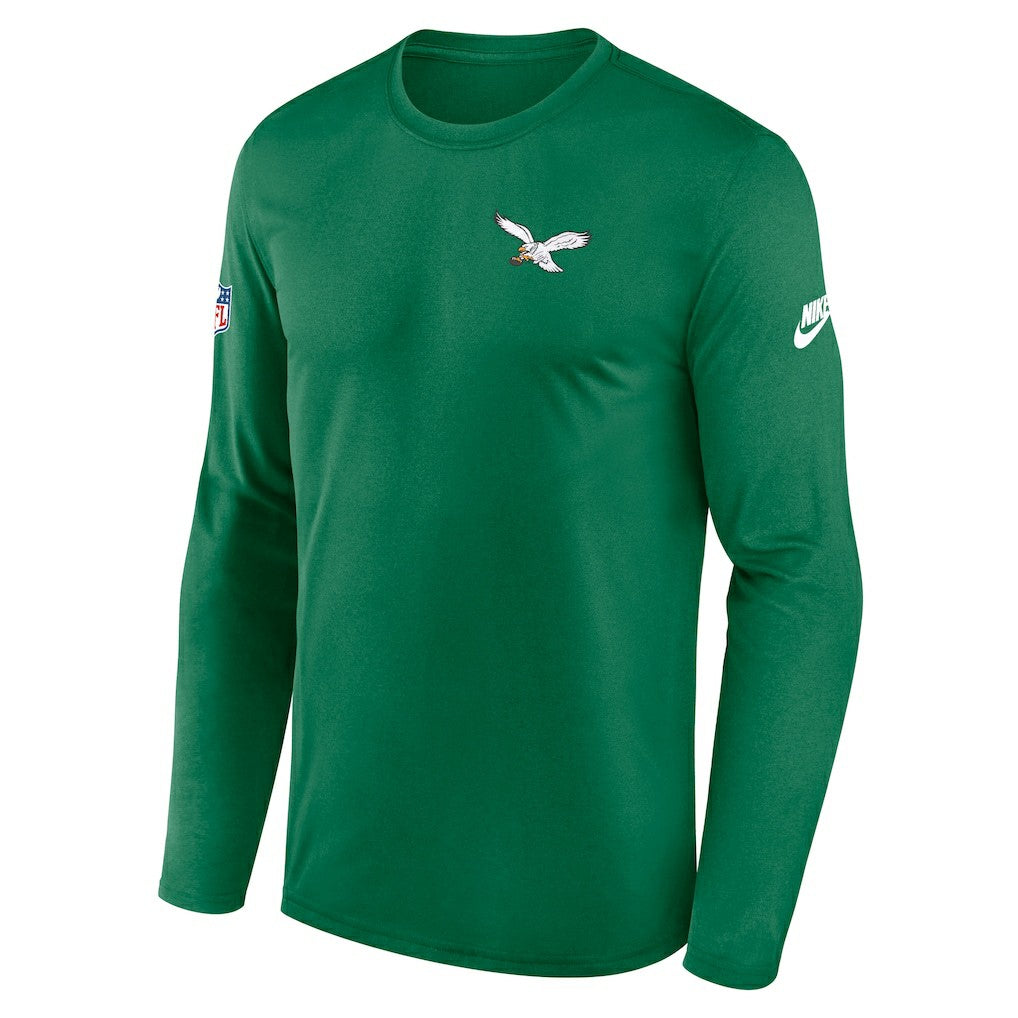 Philadelphia Eagles Legend Small Logo Dri-FIT Long Sleeve T-Shirt - Kelly Green | Nike discount