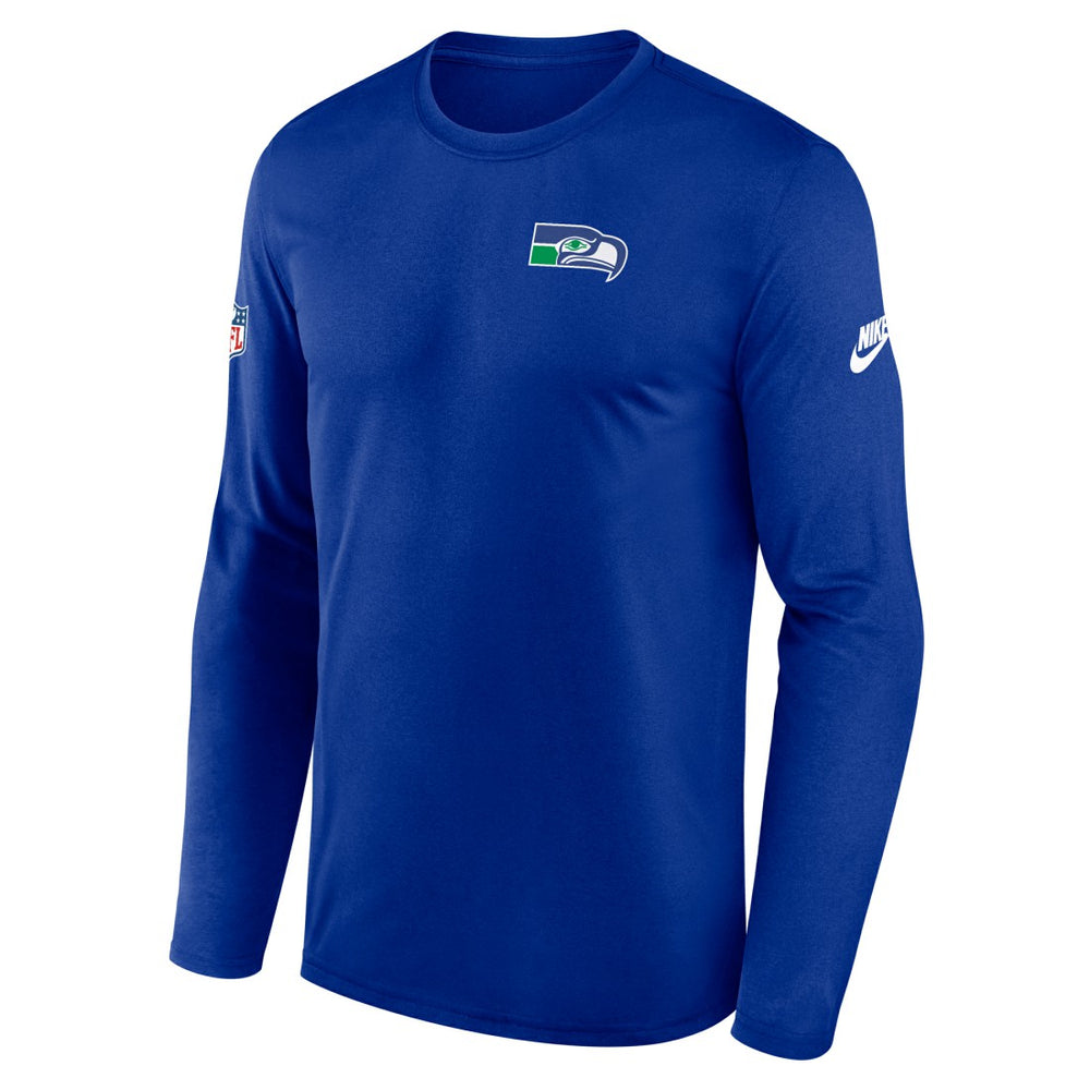 Seattle Seahawks Legend Small Logo Dri-FIT Long Sleeve T-Shirt - Royal | Nike on sale