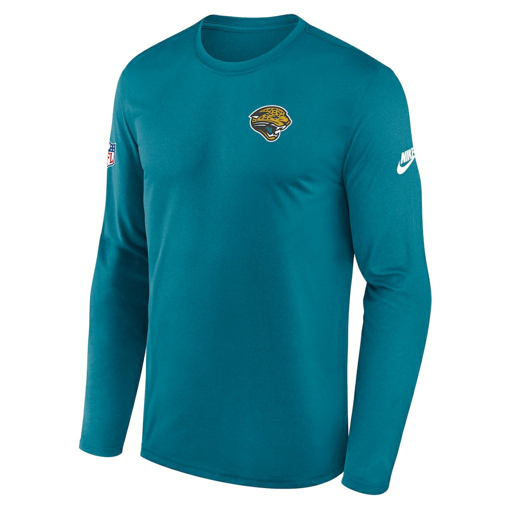 Jacksonville Jaguars Legend Small Logo Dri-FIT Long Sleeve T-Shirt - Teal | Nike for sale