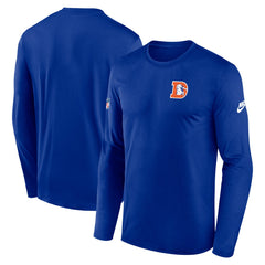 Denver Broncos Legend Small Logo Dri-FIT Long Sleeve T-Shirt - Royal | Nike discount