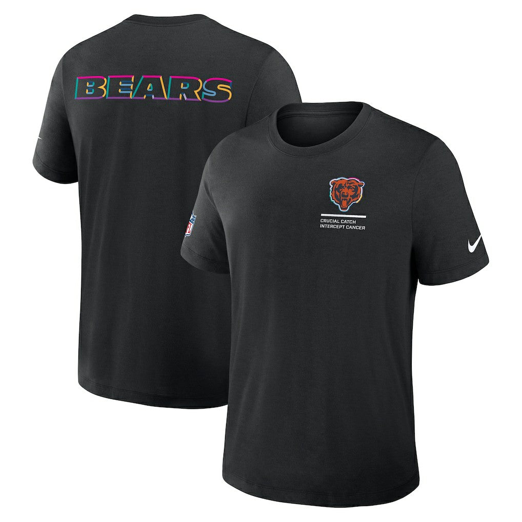 Chicago Bears 2025 NFL Crucial Catch Tri-Blend Dri-FIT T-Shirt - Black | Nike sale