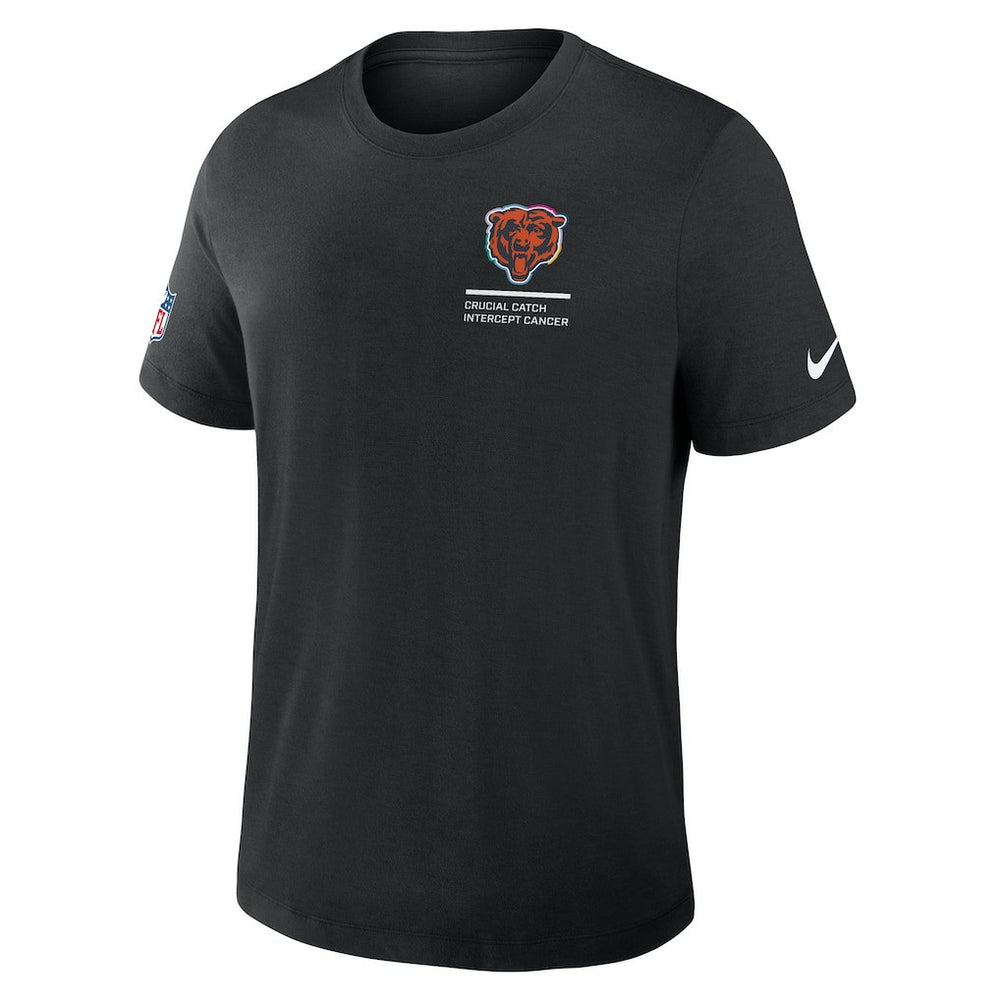 Chicago Bears 2025 NFL Crucial Catch Tri-Blend Dri-FIT T-Shirt - Black | Nike sale