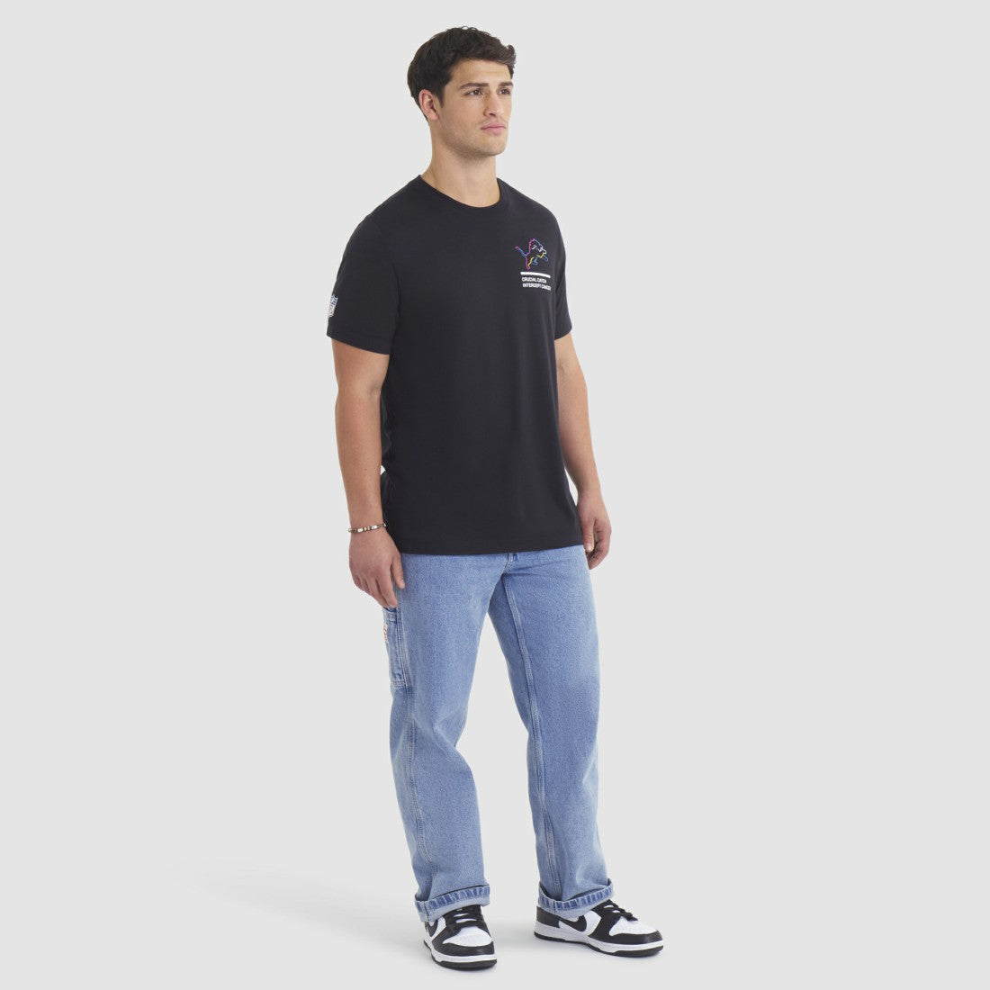 Detroit Lions 2025 NFL Crucial Catch Tri-Blend Dri-FIT T-Shirt - Black | Nike on sale