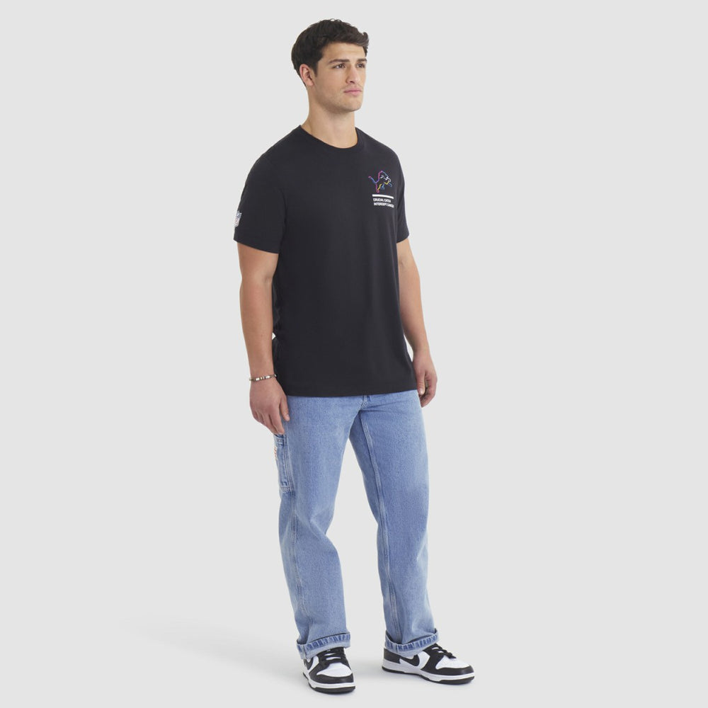 Detroit Lions 2025 NFL Crucial Catch Tri-Blend Dri-FIT T-Shirt - Black | Nike on sale