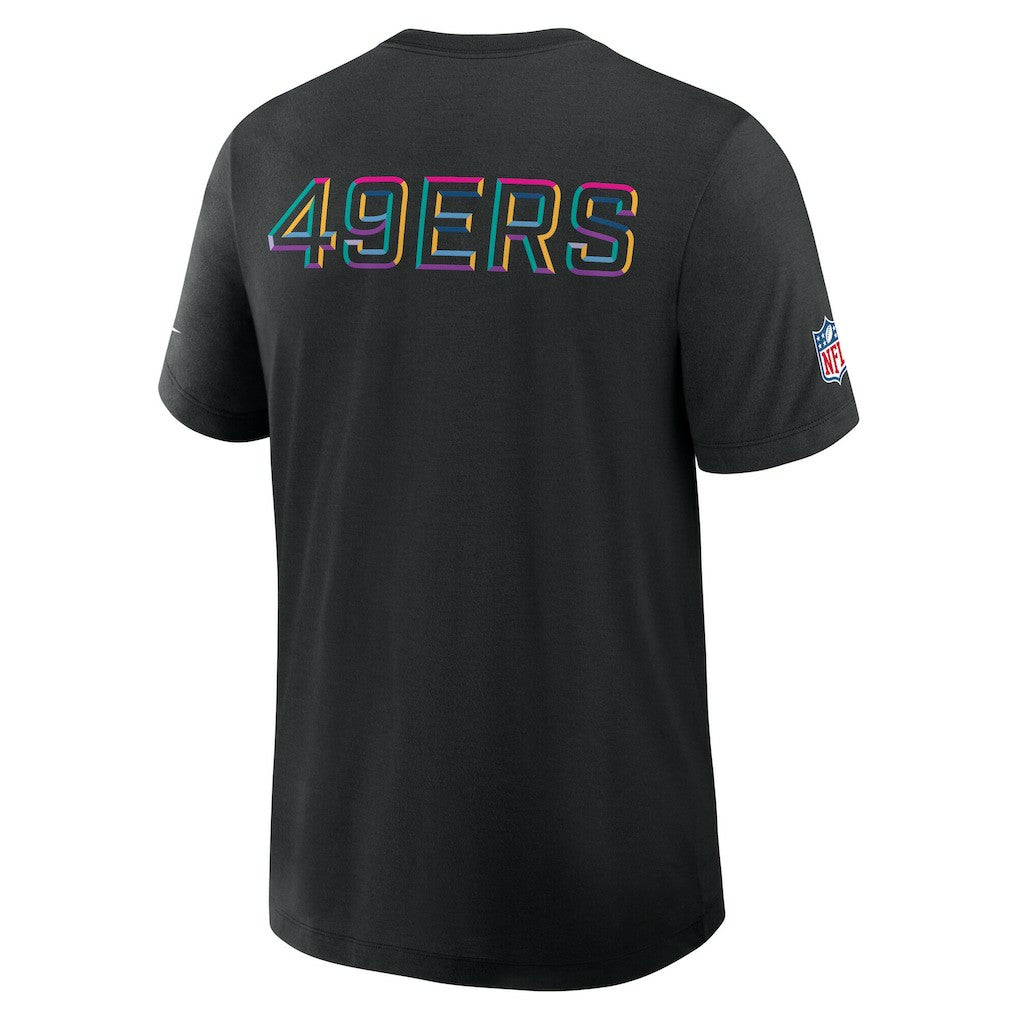 San Francisco 49ers 2025 NFL Crucial Catch Tri-Blend Dri-FIT T-Shirt - Black | Nike cheap