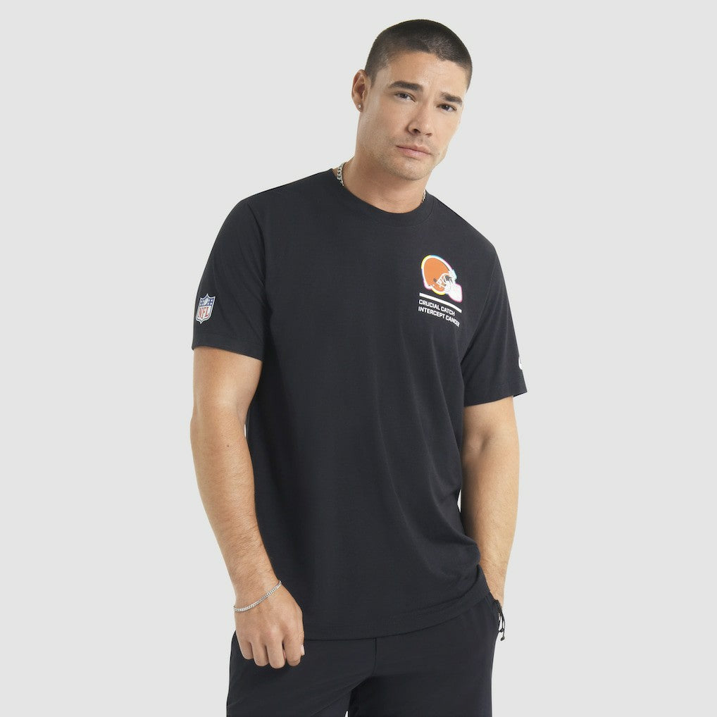 Cleveland Browns 2025 NFL Crucial Catch Tri-Blend Dri-FIT T-Shirt - Black | Nike cheap