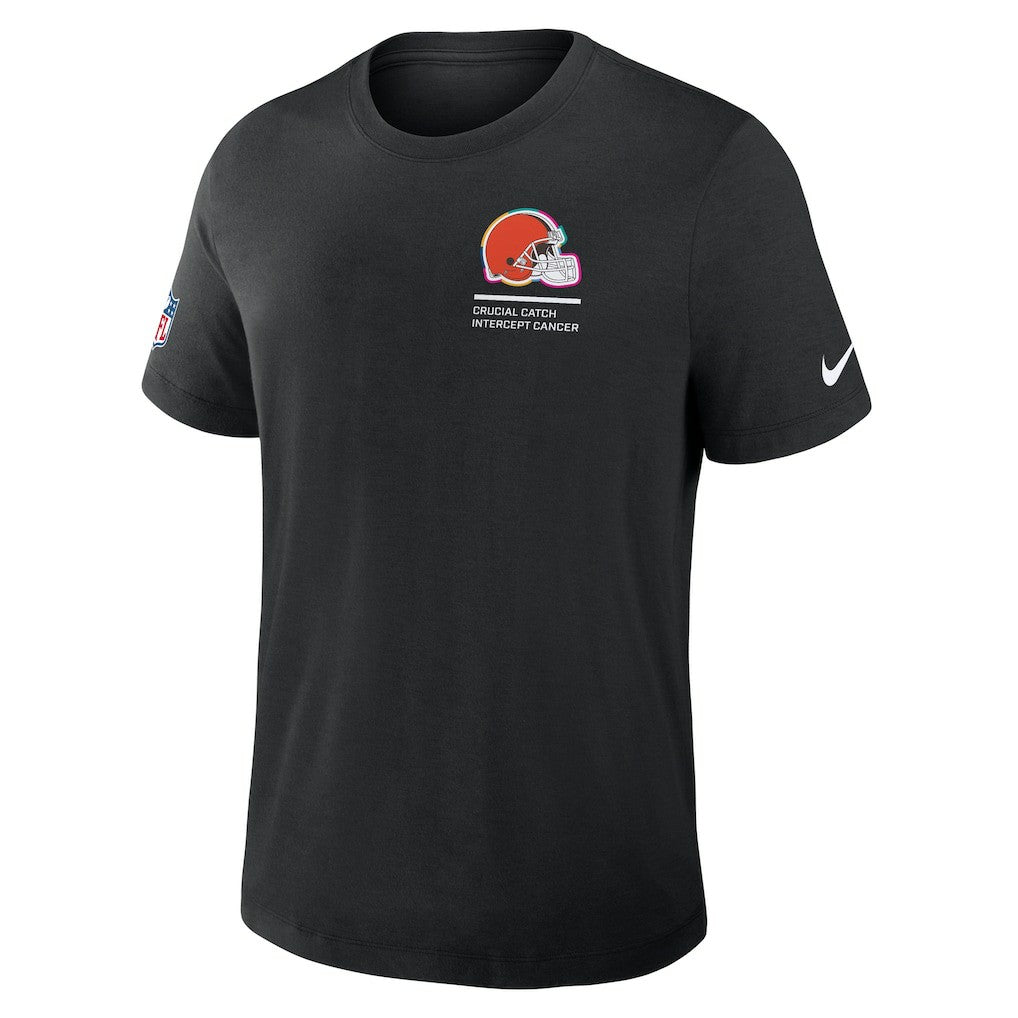 Cleveland Browns 2025 NFL Crucial Catch Tri-Blend Dri-FIT T-Shirt - Black | Nike cheap