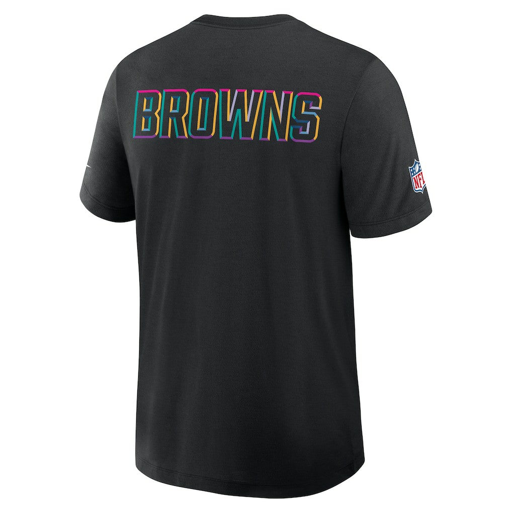 Cleveland Browns 2025 NFL Crucial Catch Tri-Blend Dri-FIT T-Shirt - Black | Nike cheap