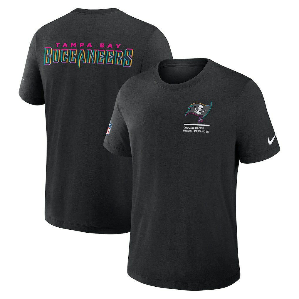 Tampa Bay Buccaneers 2025 NFL Crucial Catch Tri-Blend Dri-FIT T-Shirt - Black | Nike sale