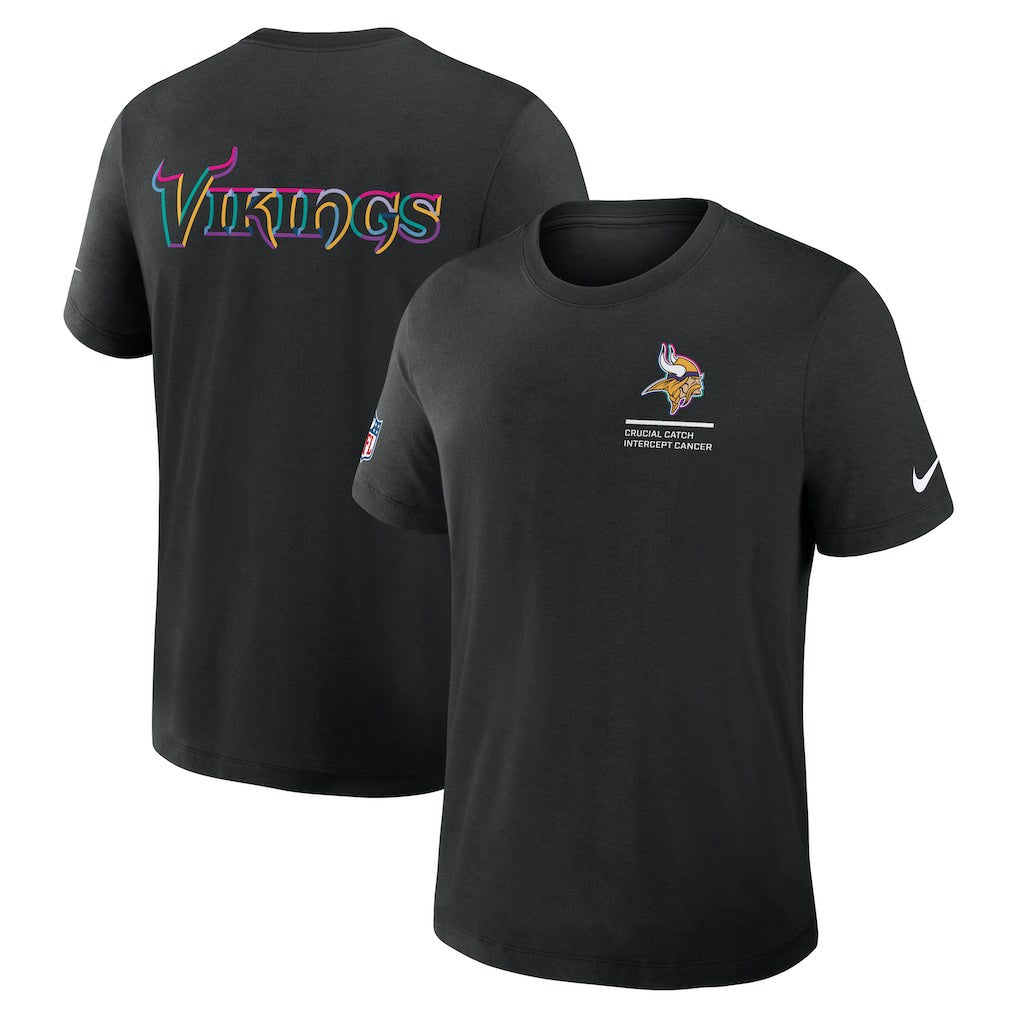 Minnesota Vikings 2025 NFL Crucial Catch Tri-Blend Dri-FIT T-Shirt - Black | Nike sale