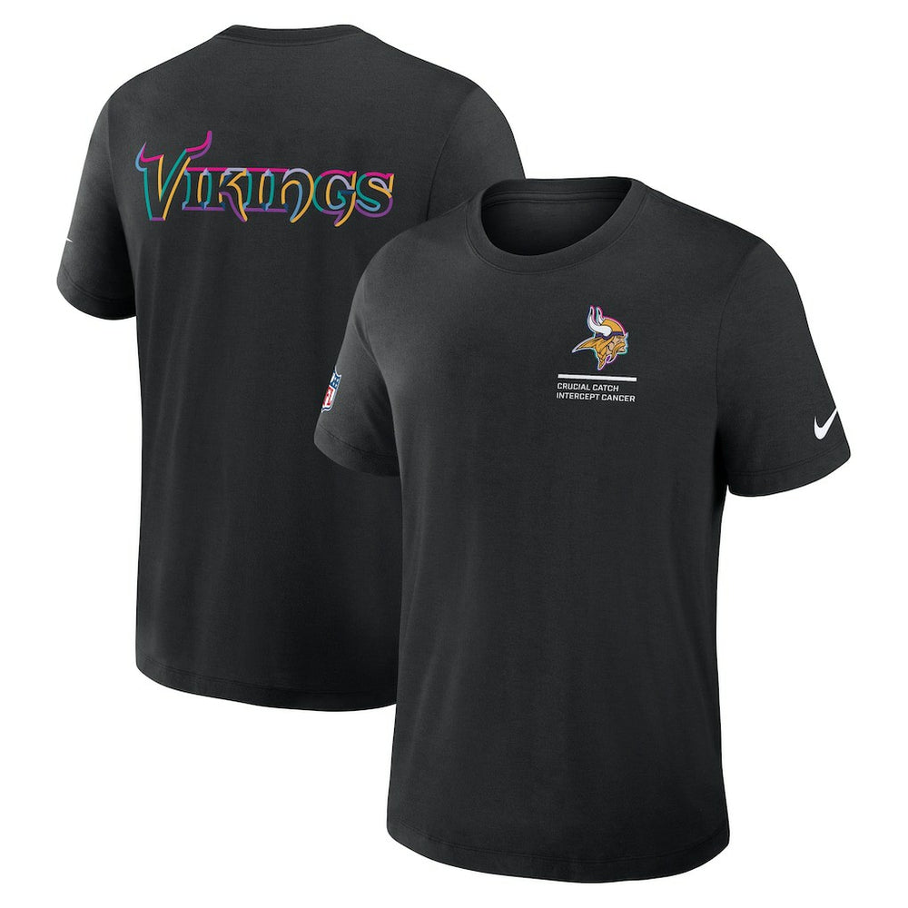 Minnesota Vikings 2025 NFL Crucial Catch Tri-Blend Dri-FIT T-Shirt - Black | Nike sale
