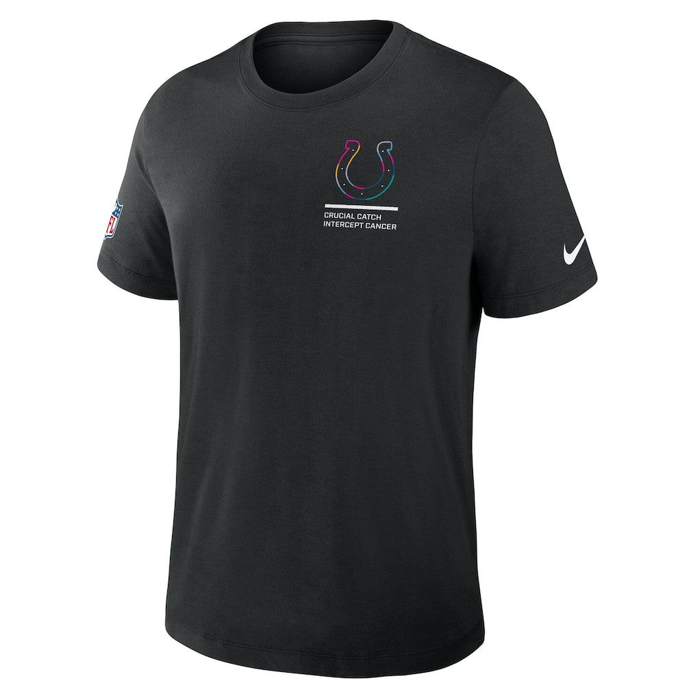 Indianapolis Colts 2025 NFL Crucial Catch Tri-Blend Dri-FIT T-Shirt - Black | Nike for sale