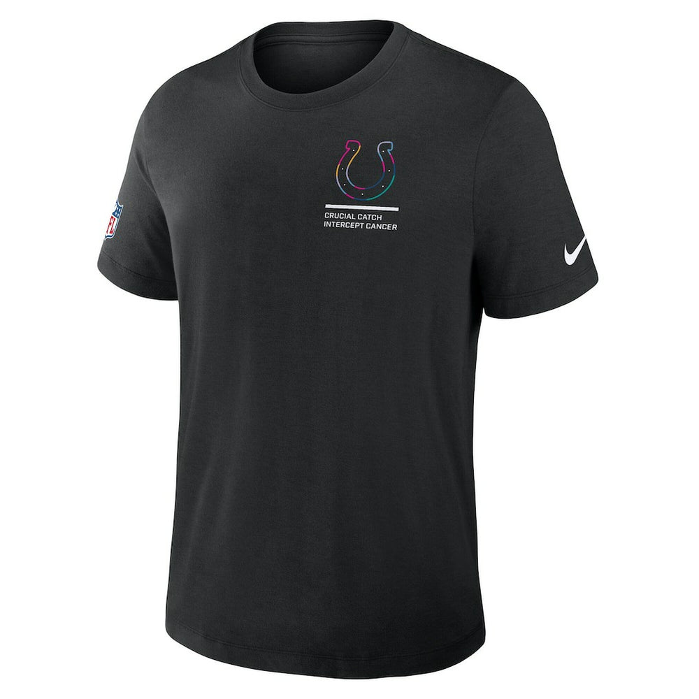Indianapolis Colts 2025 NFL Crucial Catch Tri-Blend Dri-FIT T-Shirt - Black | Nike for sale