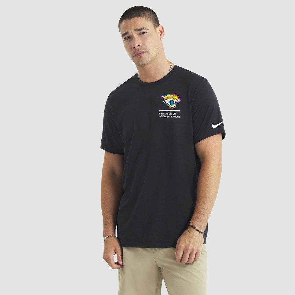 Jacksonville Jaguars 2025 NFL Crucial Catch Tri-Blend Dri-FIT T-Shirt - Black | Nike online