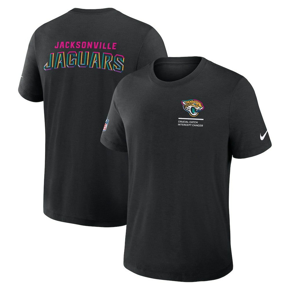 Jacksonville Jaguars 2025 NFL Crucial Catch Tri-Blend Dri-FIT T-Shirt - Black | Nike online