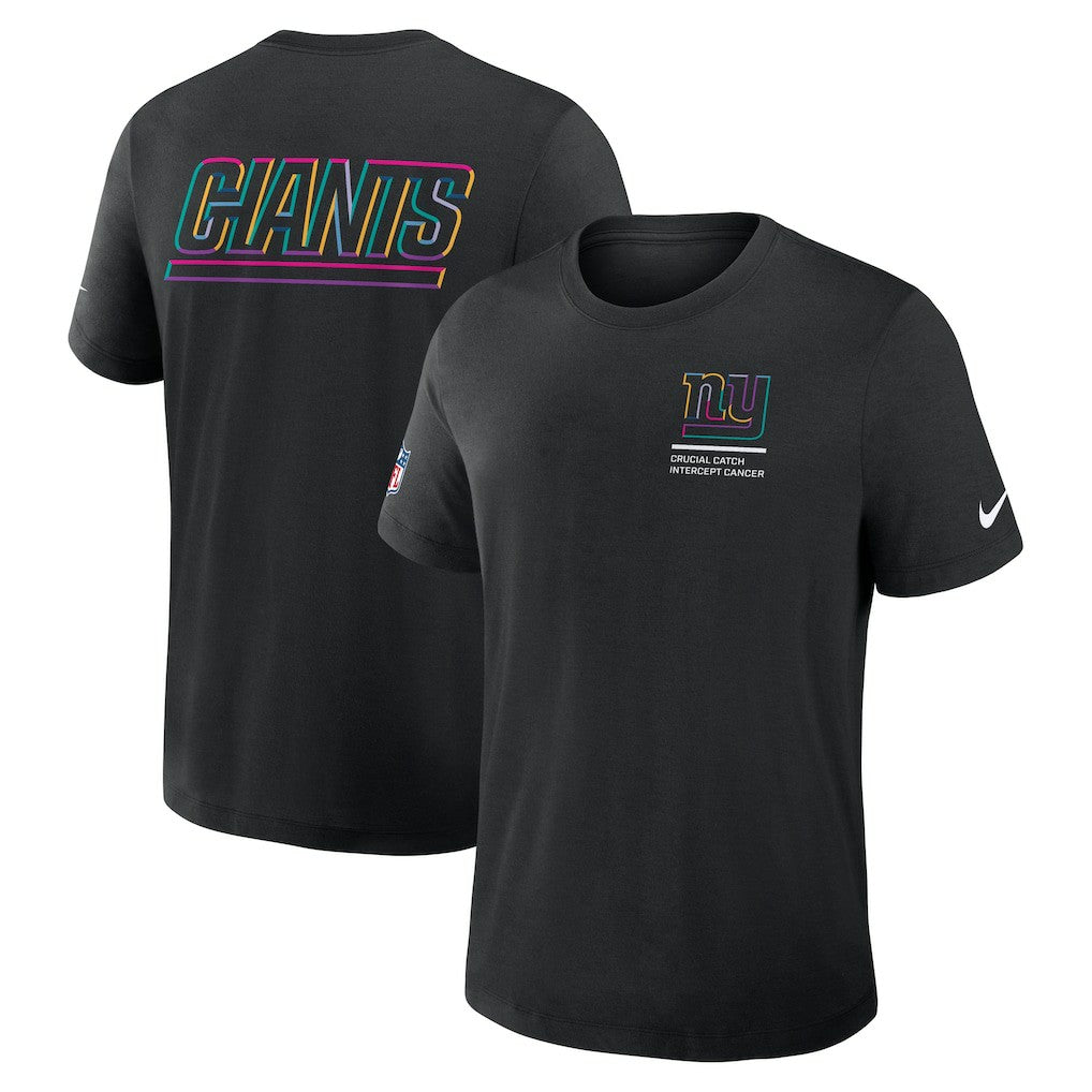 New York Giants 2025 NFL Crucial Catch Tri-Blend Dri-FIT T-Shirt - Black | Nike online