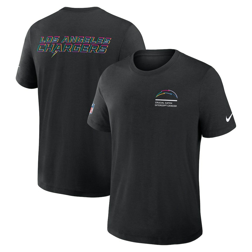 Los Angeles Chargers 2025 NFL Crucial Catch Tri-Blend Dri-FIT T-Shirt - Black | Nike on sale
