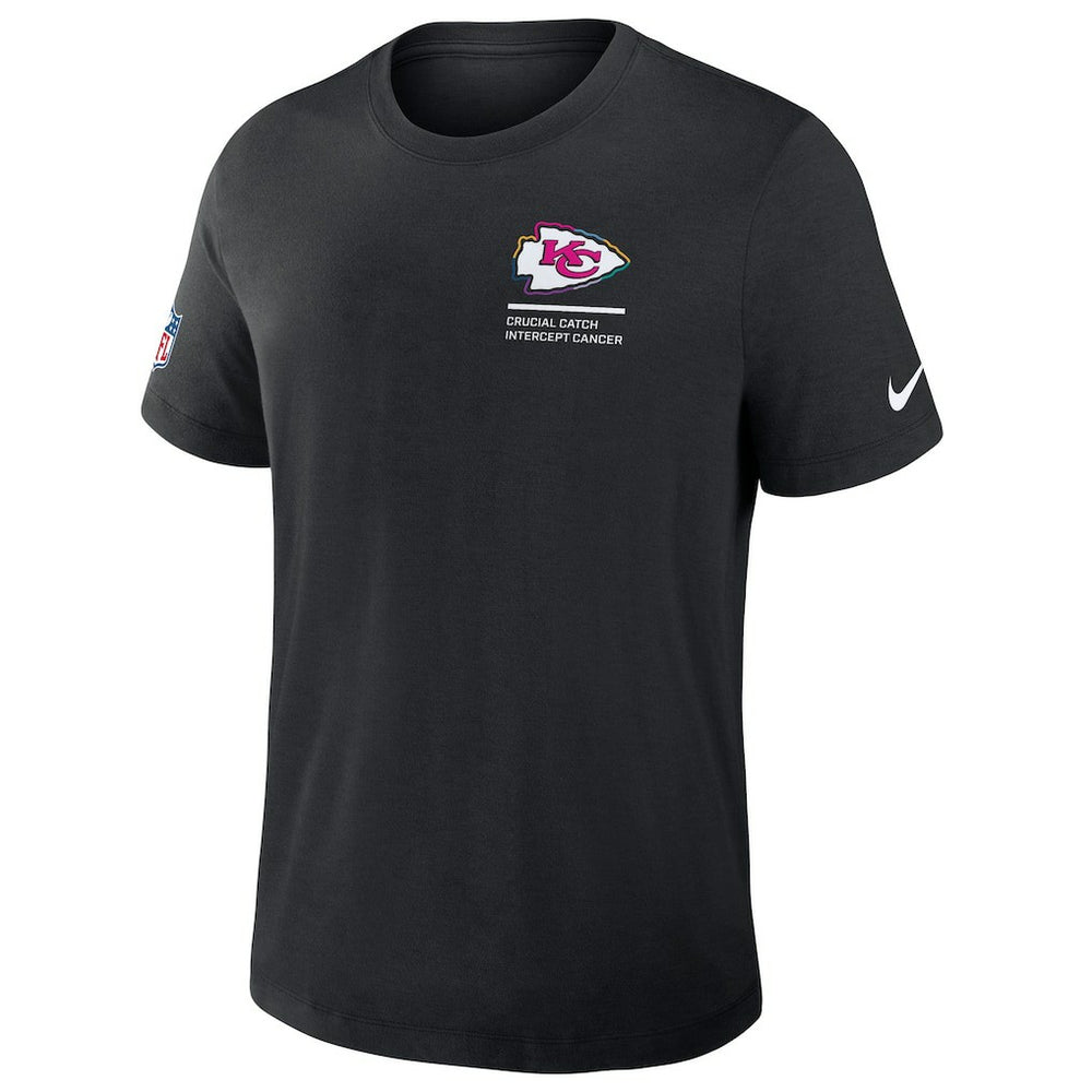Kansas City Chiefs 2025 NFL Crucial Catch Tri-Blend Dri-FIT T-Shirt - Black | Nike outlet