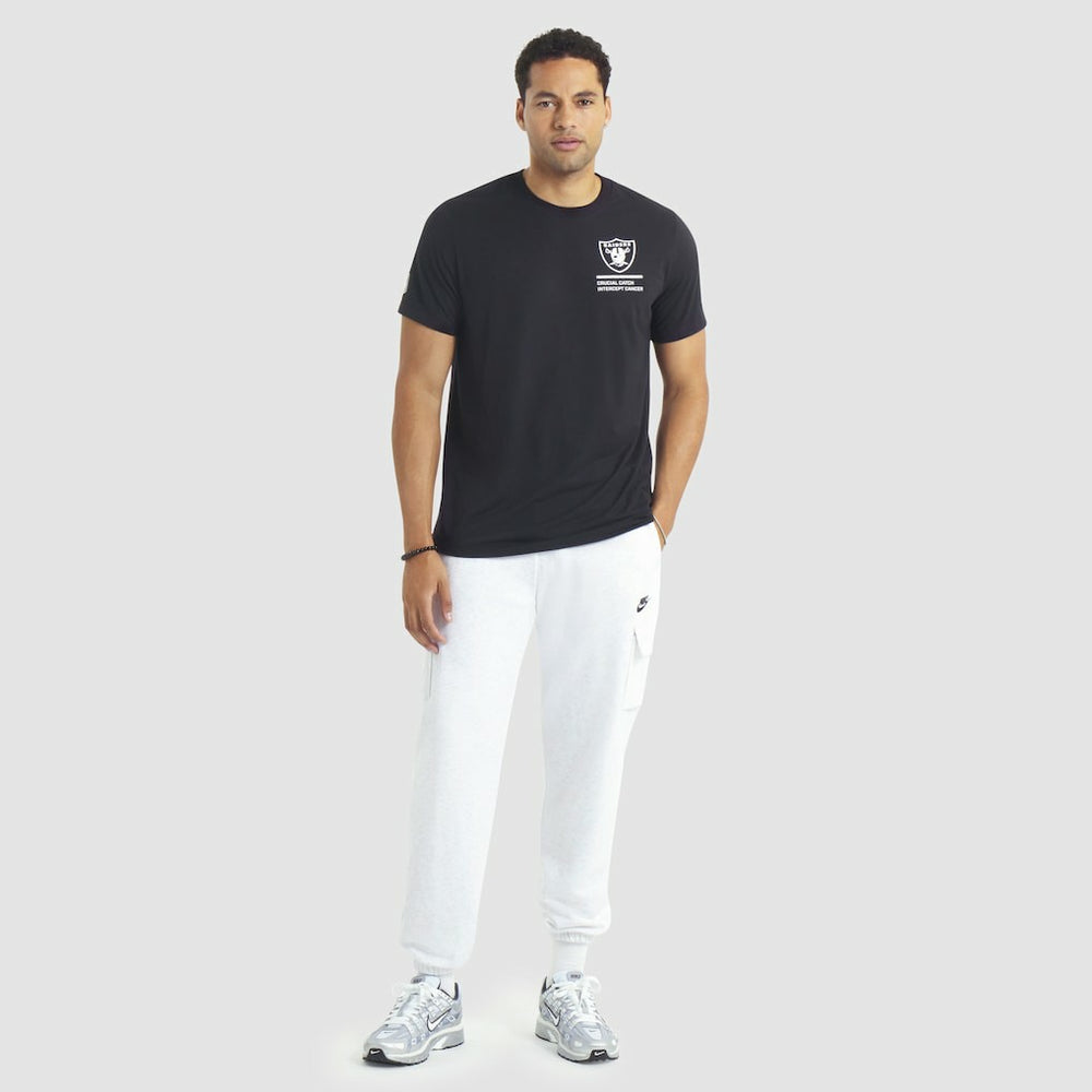 Las Vegas Raiders 2025 NFL Crucial Catch Tri-Blend Dri-FIT T-Shirt - Black | Nike on sale