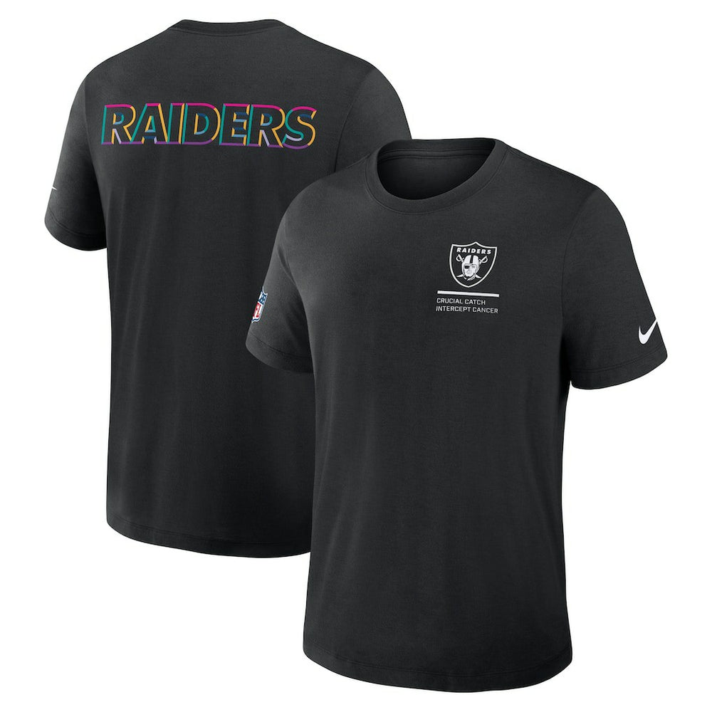 Las Vegas Raiders 2025 NFL Crucial Catch Tri-Blend Dri-FIT T-Shirt - Black | Nike on sale