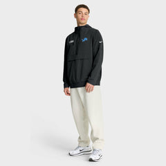 Detroit Lions Sideline Alt Pack Anorak Half-Zip Hoodie Jacket - Black | Nike cheap