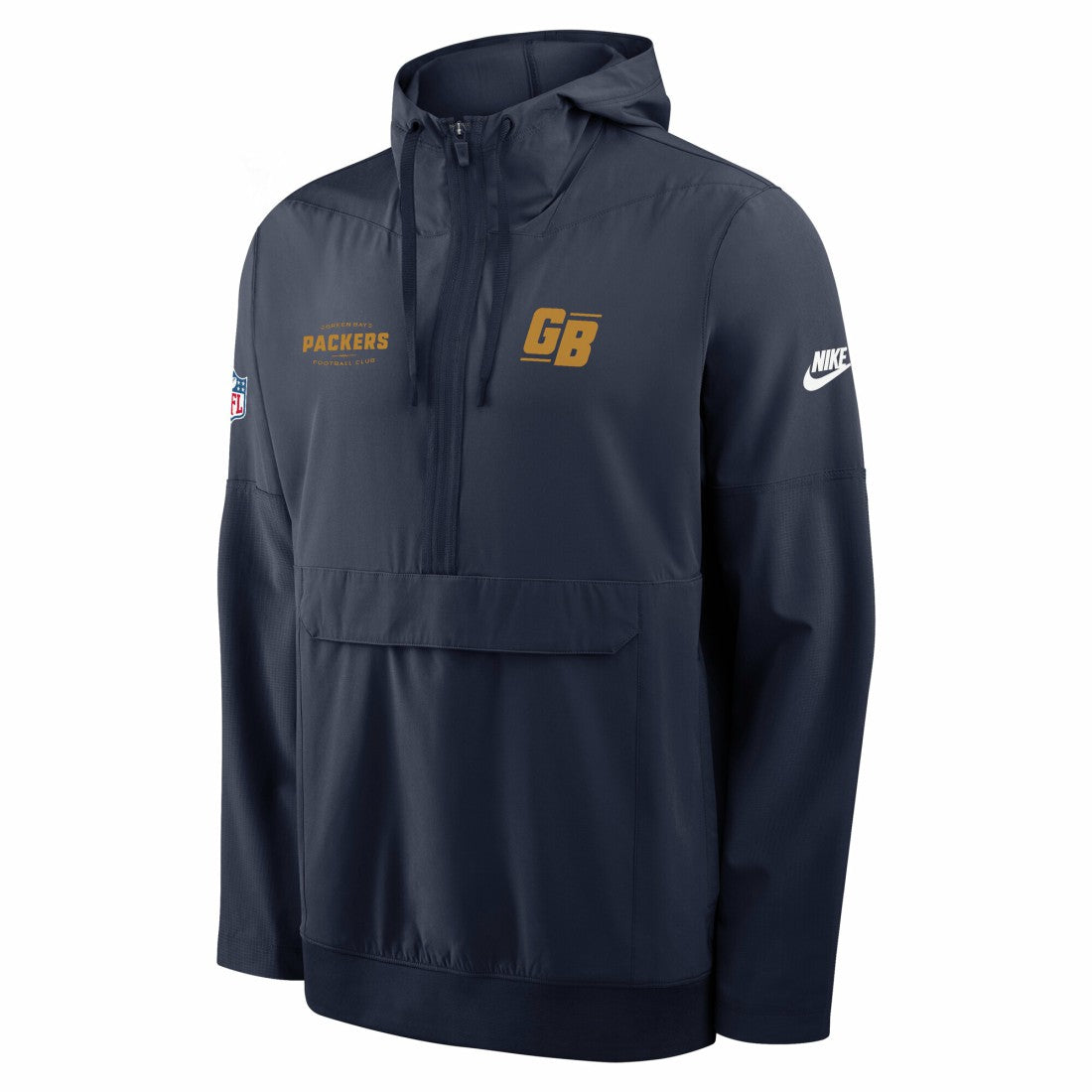 Green Bay Packers The 1923 Classic Sideline Half-Zip Anorak Jacket - Navy | Nike outlet
