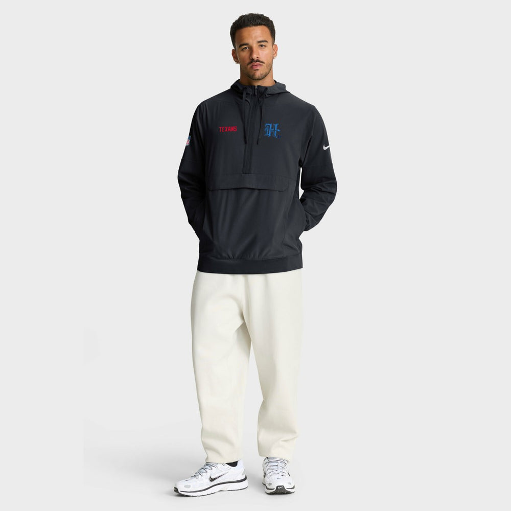 Houston Texans Sideline Alt Pack Anorak Half-Zip Hoodie Jacket - Navy | Nike on sale