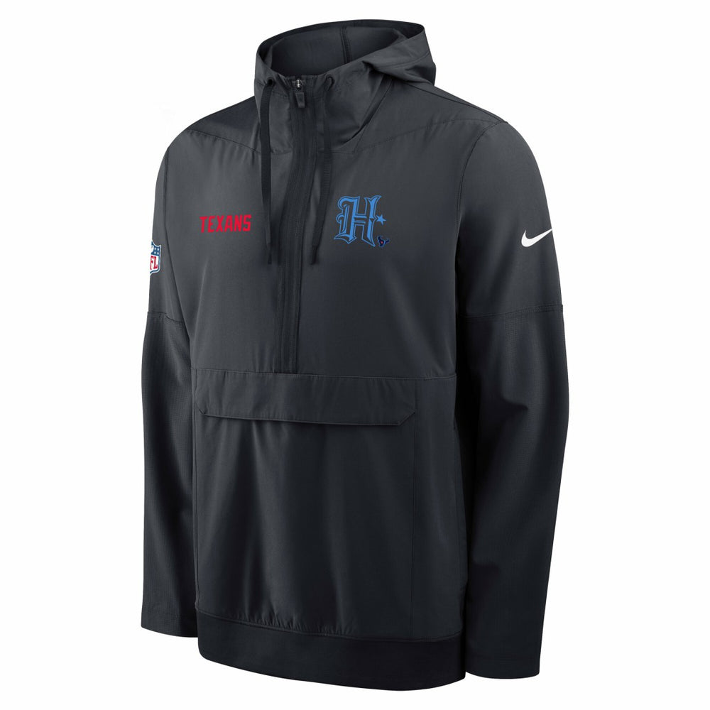 Houston Texans Sideline Alt Pack Anorak Half-Zip Hoodie Jacket - Navy | Nike on sale