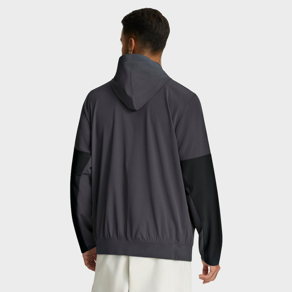 Cleveland Browns Sideline Anorak Half-Zip Hoodie Jacket - Anthracite | Nike outlet