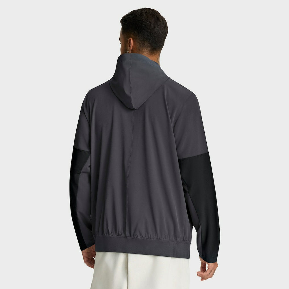 Cleveland Browns Sideline Anorak Half-Zip Hoodie Jacket - Anthracite | Nike outlet