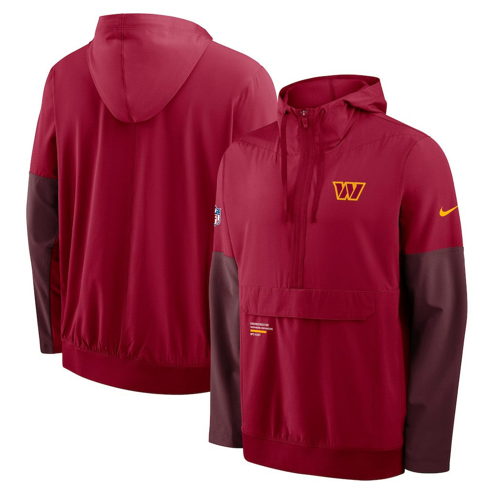 Washington Commanders Sideline Anorak Half-Zip Hoodie Jacket - Burgundy | Nike sale