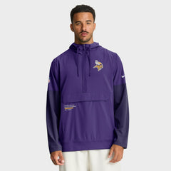 Minnesota Vikings Sideline Anorak Half-Zip Hoodie Jacket - Purple | Nike on sale