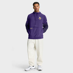 Minnesota Vikings Sideline Anorak Half-Zip Hoodie Jacket - Purple | Nike on sale