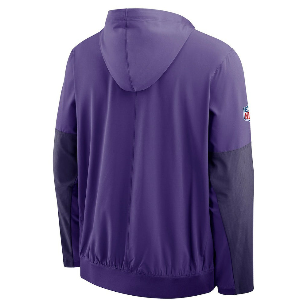 Minnesota Vikings Sideline Anorak Half-Zip Hoodie Jacket - Purple | Nike on sale