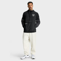 Las Vegas Raiders Sideline Anorak Half-Zip Hoodie Jacket - Black | Nike sale