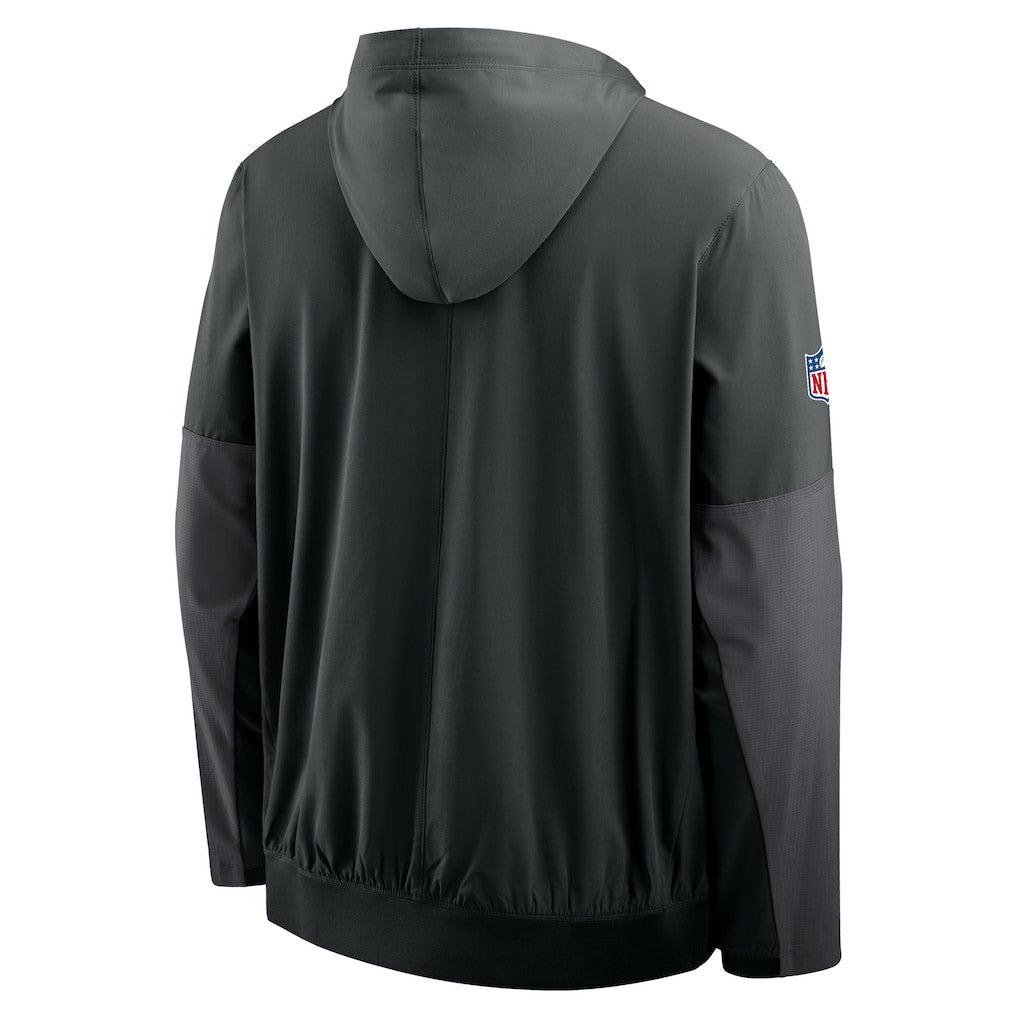 Las Vegas Raiders Sideline Anorak Half-Zip Hoodie Jacket - Black | Nike sale