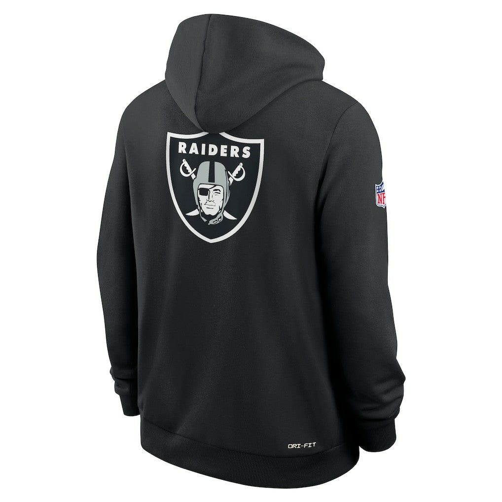 Las Vegas Raiders Sideline Standard Issue Utility Player Dri-FIT Full-Zip Hoodie - Black | Nike outlet