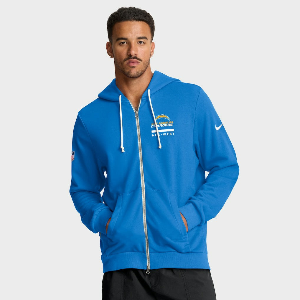 Los Angeles Chargers Sideline Standard Issue Utility Player Dri-FIT Full-Zip Hoodie - Powder Blue | Nike cheap