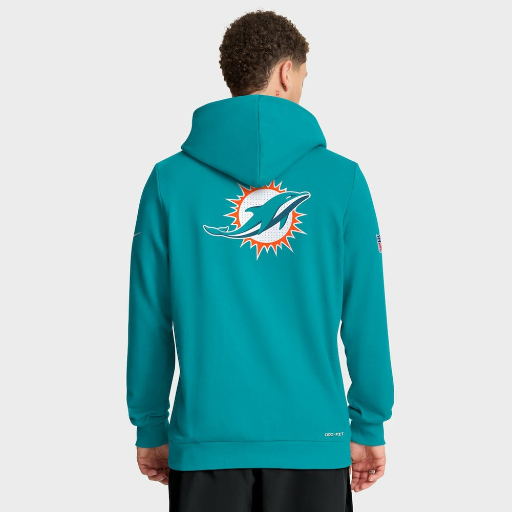 Miami Dolphins Sideline Standard Issue Utility Player Dri-FIT Full-Zip Hoodie - Aqua | Nike discount