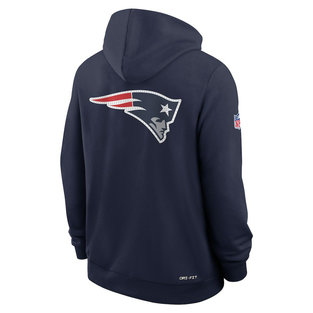 New England Patriots Sideline Standard Issue Utility Player Dri-FIT Full-Zip Hoodie - Navy | Nike for sale