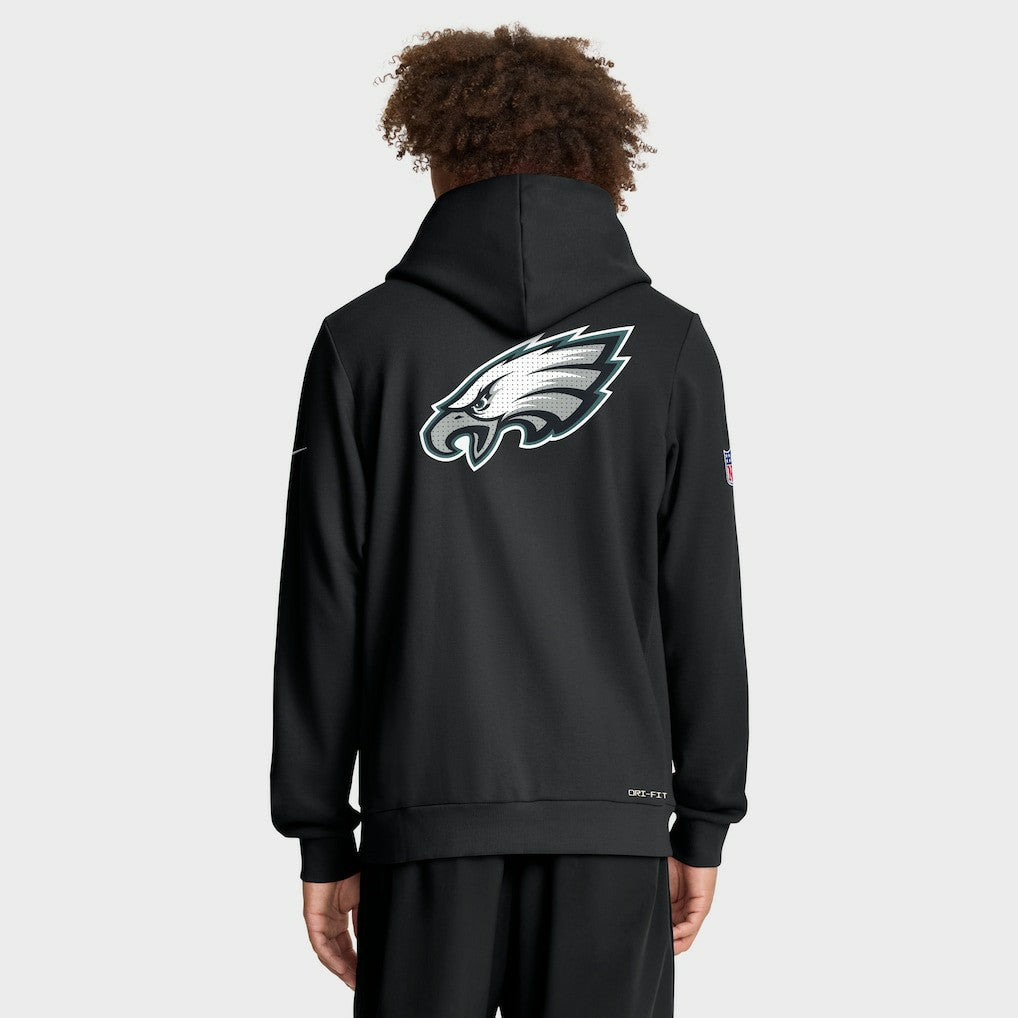 Philadelphia Eagles Sideline Standard Issue Utility Player Dri-FIT Full-Zip Hoodie - Black | Nike outlet