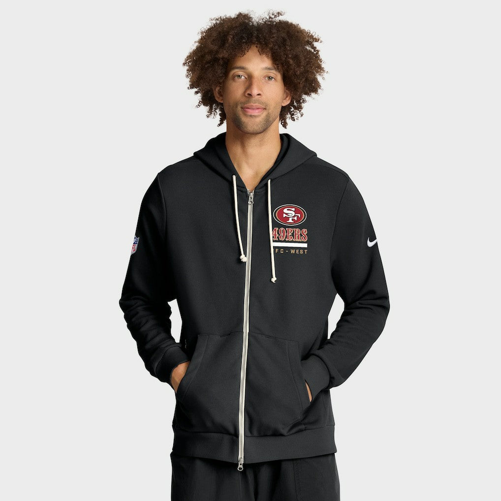 San Francisco 49ers Sideline Standard Issue Utility Player Dri-FIT Full-Zip Hoodie - Black | Nike outlet