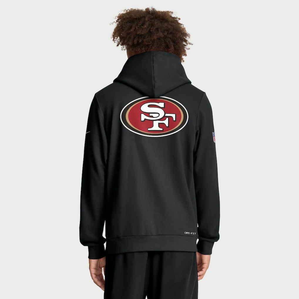 San Francisco 49ers Sideline Standard Issue Utility Player Dri-FIT Full-Zip Hoodie - Black | Nike outlet