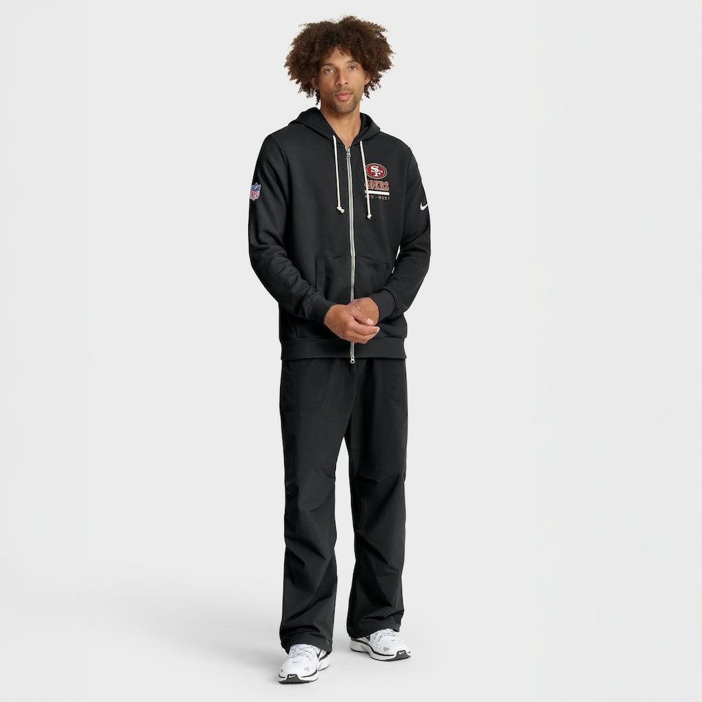 San Francisco 49ers Sideline Standard Issue Utility Player Dri-FIT Full-Zip Hoodie - Black | Nike outlet